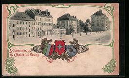 La Chaux-de-Fonds, Rue de Glaser, Wappen