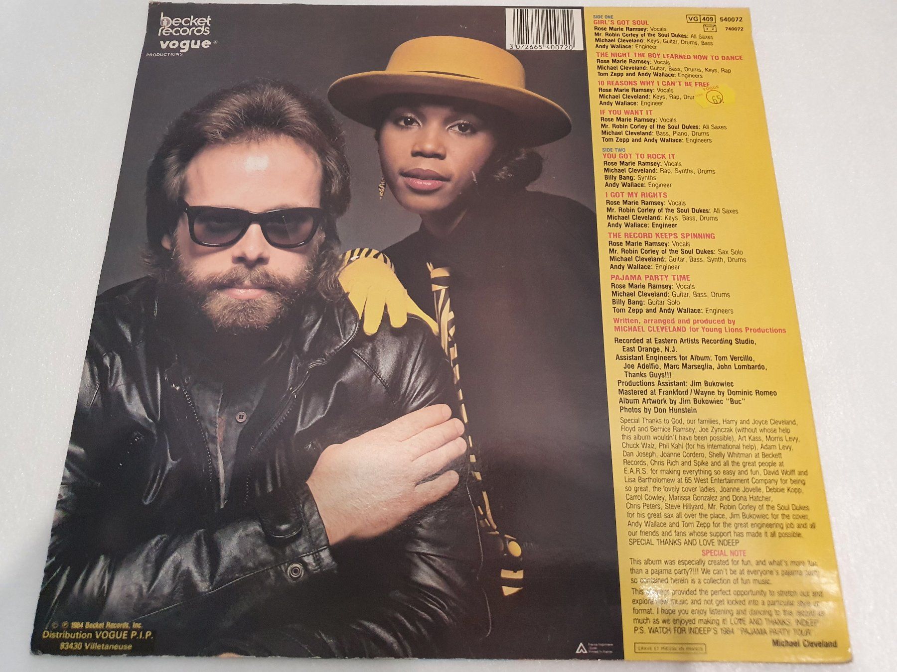 Dischi in vinile: Indeep – Pajama Party Time – Usato da Uster venduto da Vinyl-Leidenschaft 1