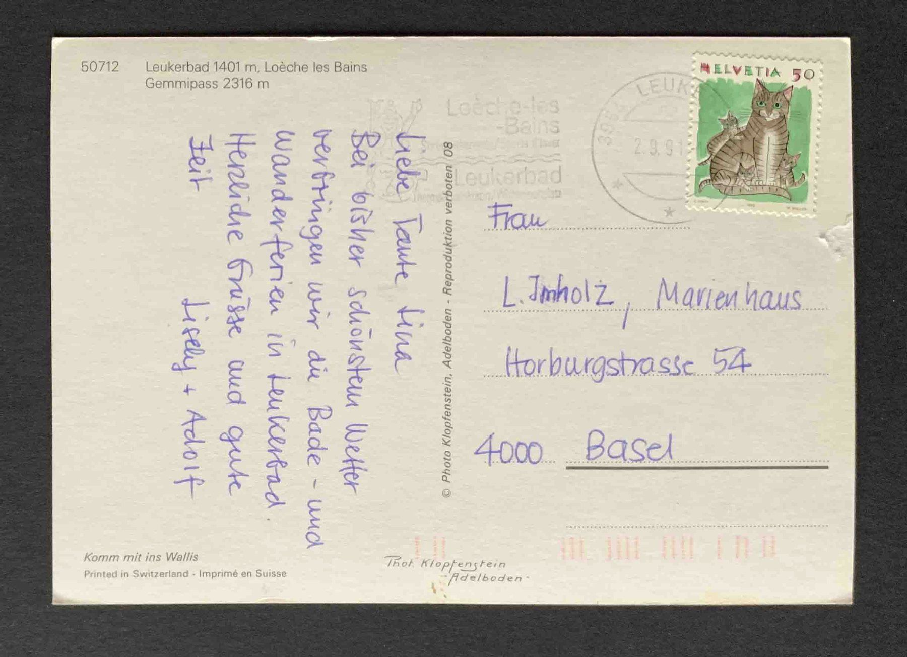 Cartoline postali: AK Leukerbad Gemmipass – Usato da Goldau venduto da artelier1 1