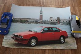 Original Maserati Bi Turbo Poster - Top Zustand - 49 x 69 CM