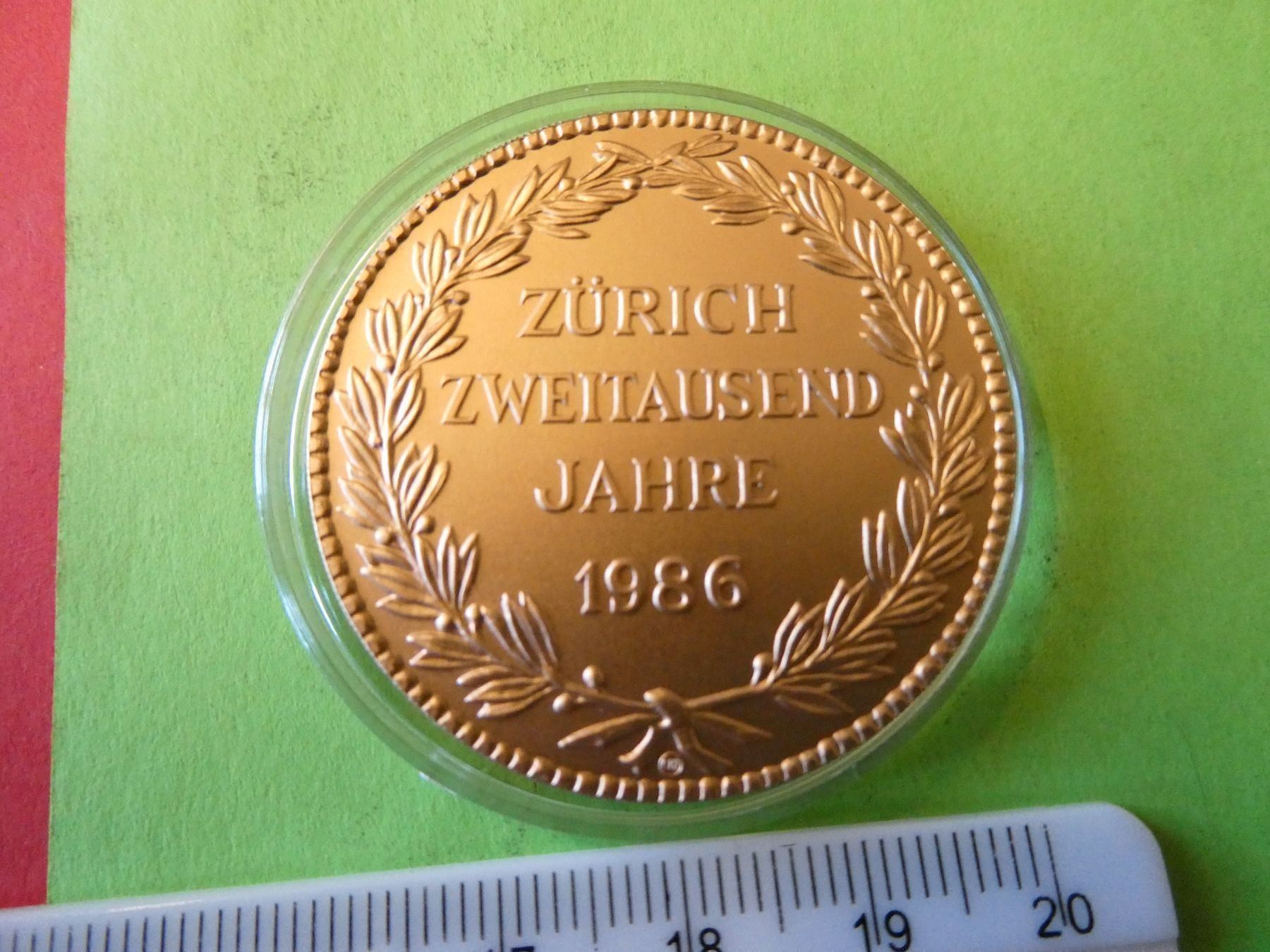 Medaglie: 1986 Medaille Canton Zürich 40 Batz – Nuovo (secondo la descrizione) da Hinterforst venduto da Rohusri 1