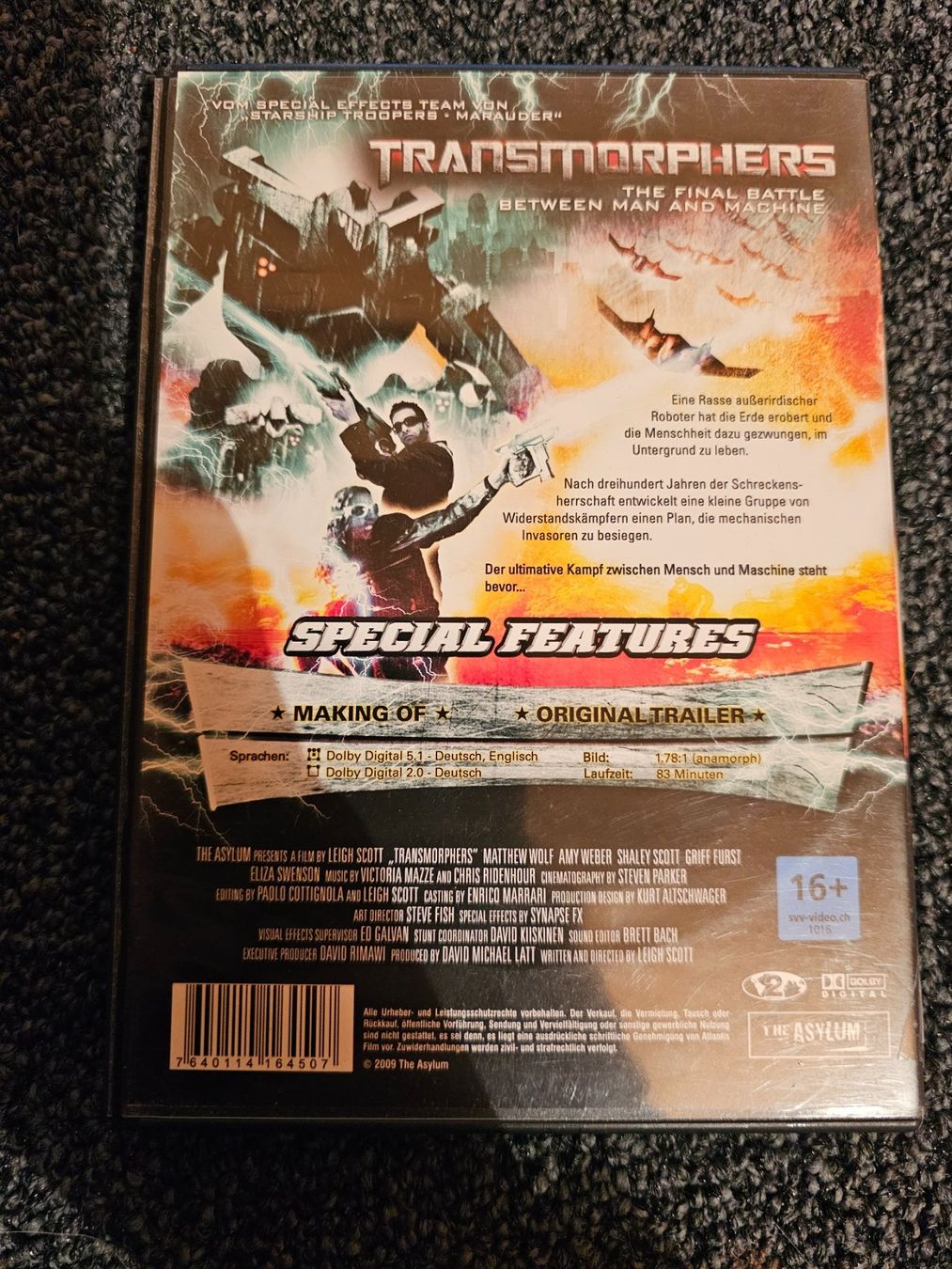 Alle DVDs: TRANSMORPHERS(13129) – Gebraucht aus Ruswil von M71 1