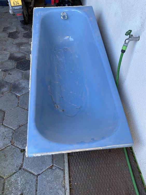 Alte Badewanne blau Kaufen auf Ricardo
