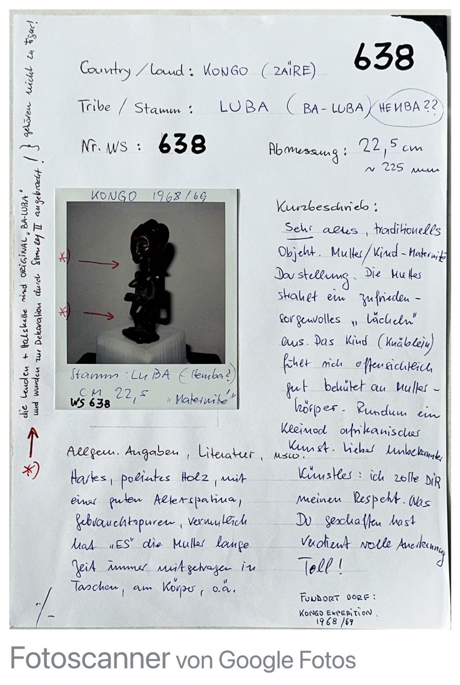 Sculture & Statue: Luba/Hemba - Mutter-Kind-Darstellung – Usato da Murten venduto da Livingstone 8