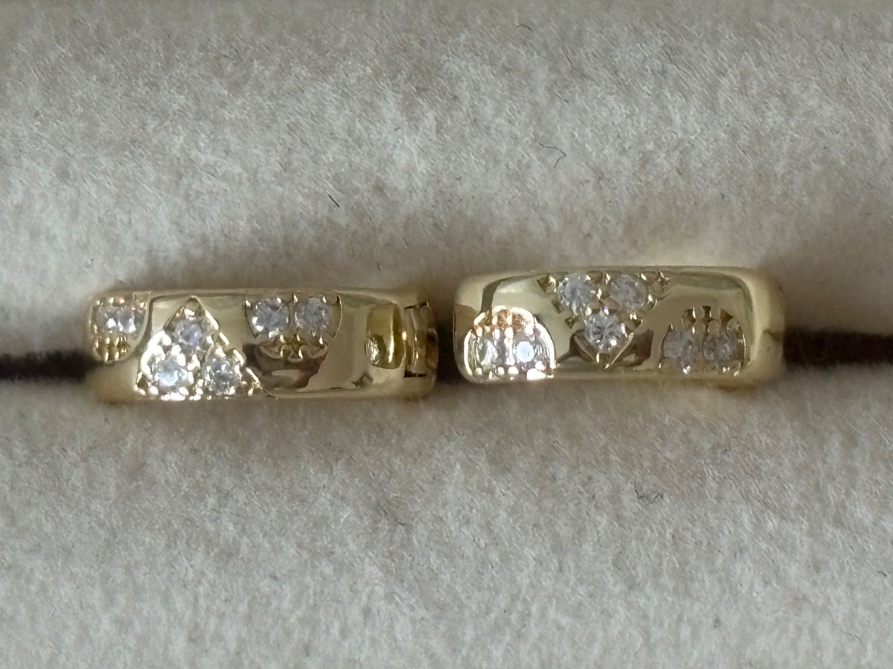 Ohrringe & -stecker: Luxus Elegante Mini Ohrstecker Farbe :Gold / Weiss – Neu (gemäss Beschreibung) aus Biel-Bienne von Roserosse13 4