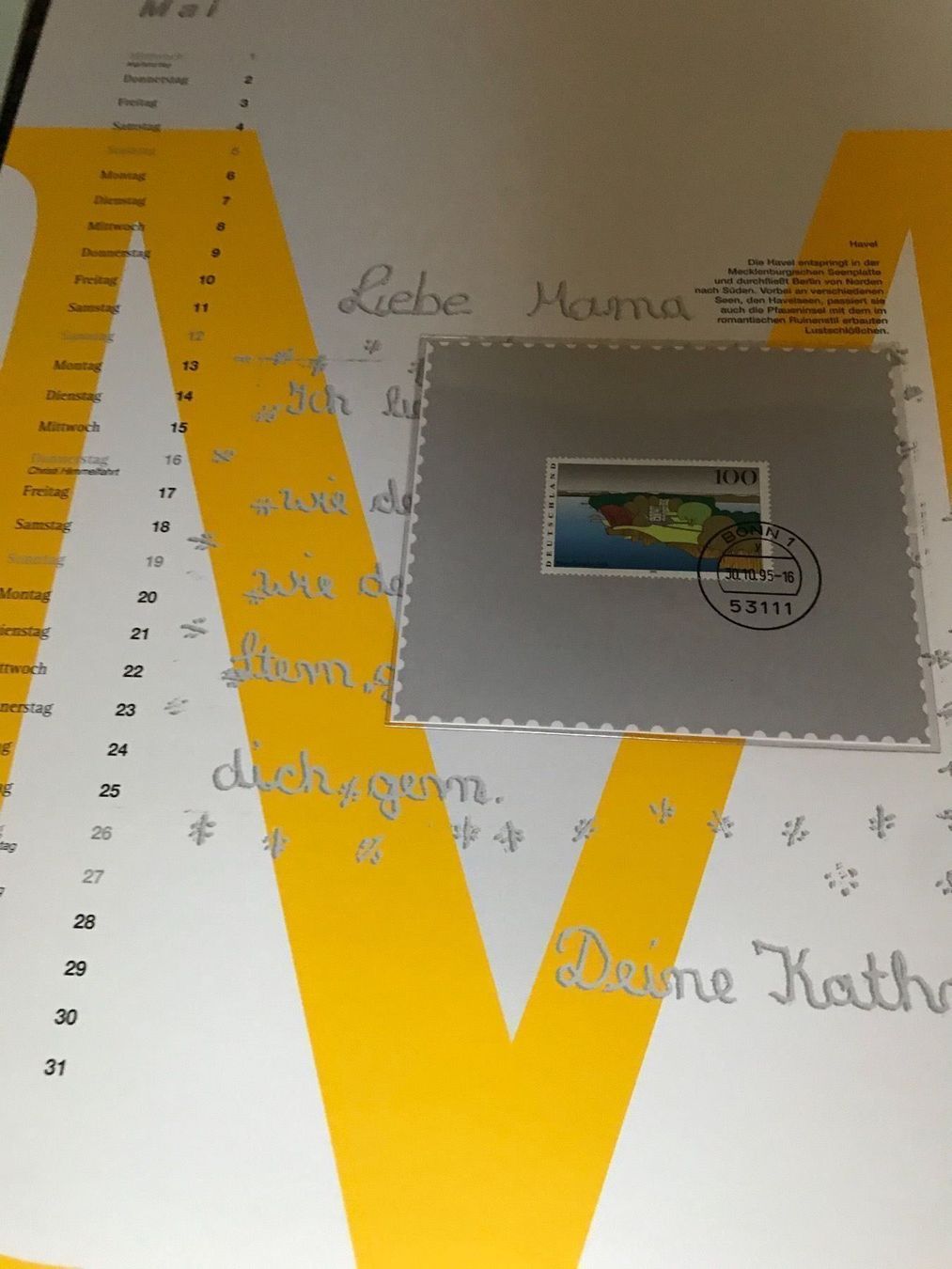 Tutti i francobolli: Jahreskalender der Dt. Post mit Briefm. – Nuovo (secondo la descrizione) da Neuenhof venduto da Himmel2 6