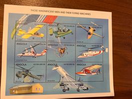 Alte Briefmarke aus Angola, Flugzeuge, Top Zustand!