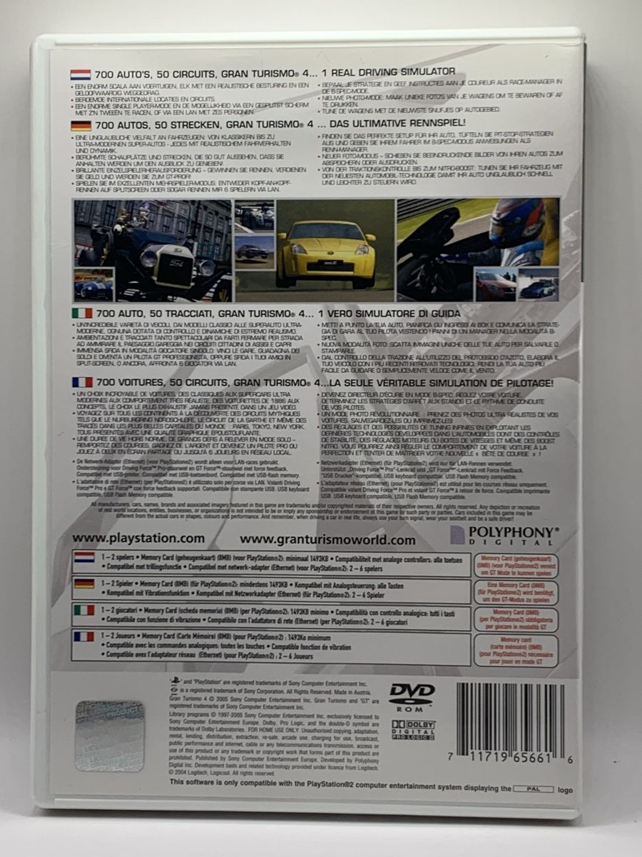 Sony Giochi: Gran Turismo 4 - PS2 – Usato da Ostermundigen venduto da RG-Collector 1