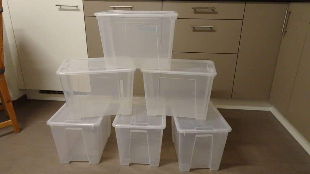 6 IKEA SAMLA Aufbewahrungsboxen mit Deckel 22 Liter Kaufen auf Ricardo
