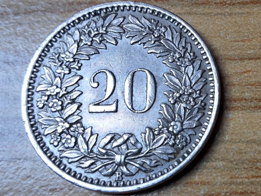 Tutti le monete: 20 Rappen 1947 - fast vorzüglich! – Usato da Münchenstein venduto da purbach1 5
