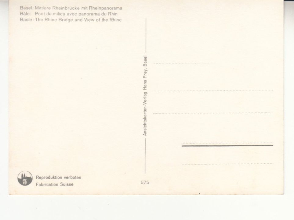 Cartes postales: Basel ca. 1970 – D'occasion à Bürglen TG par StampGraf 1