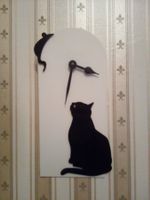 Horloge chat souris design