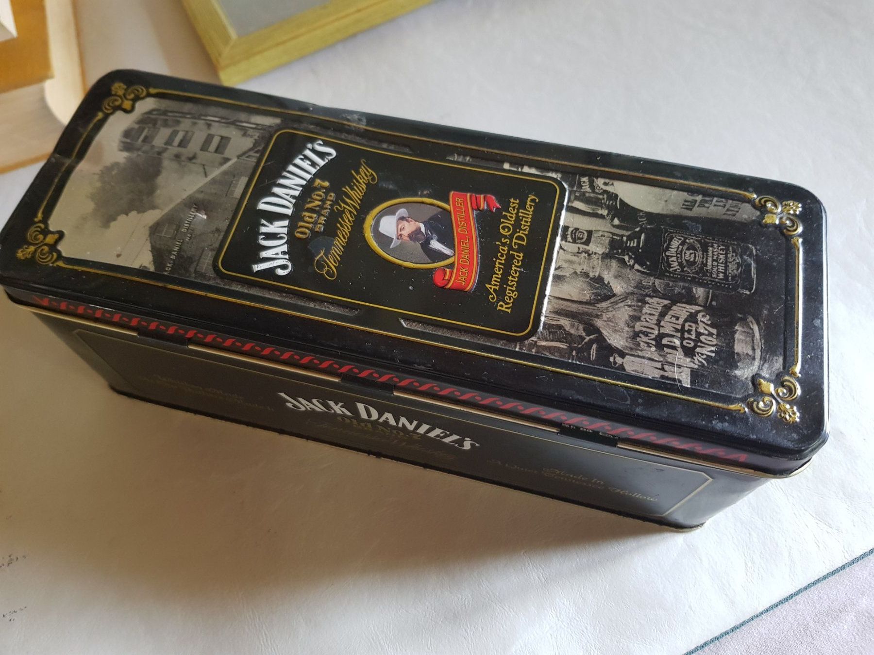Barattoli: Klassiker Blech Dose Box Jack Daniel's Old No.7 Whiskey – Usato da Walterswil BE venduto da Lonitti 5