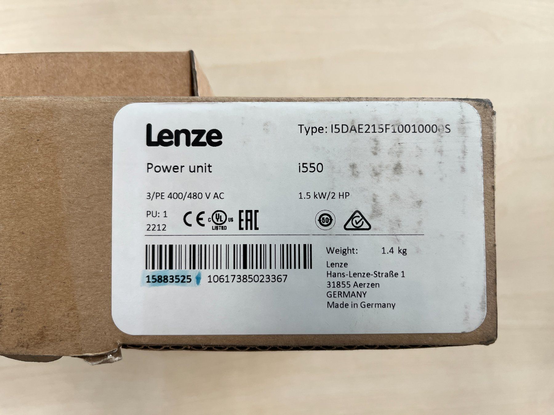 Lenze Composants électroniques: Lenze FU i550 / 1.5 kw – Neuf (Voir description) à Wauwil par ISELI_ENERGIE_AG 1