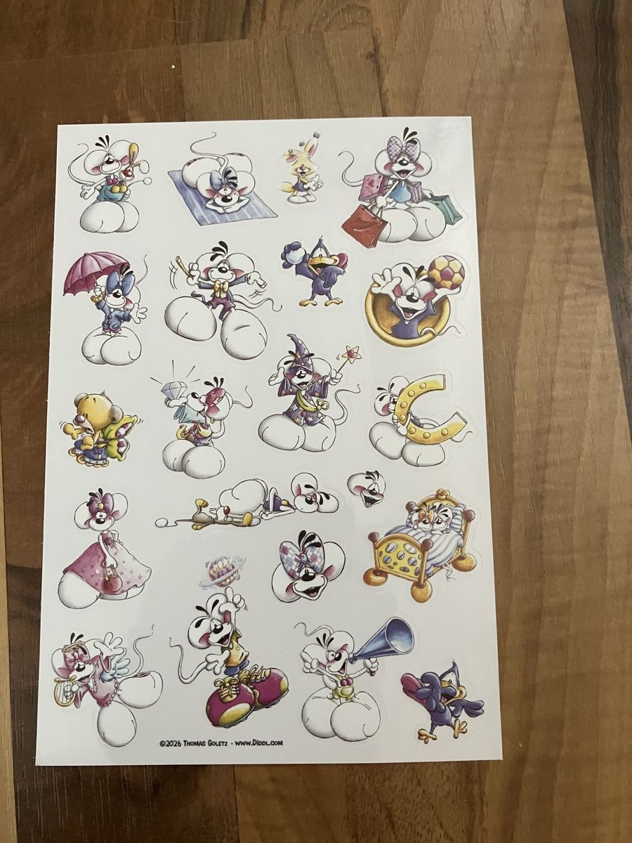 Autocollants: Diddl is back 1 Stickerbogen – Neuf avec emballage d'origine à Bözberg par Sape9192