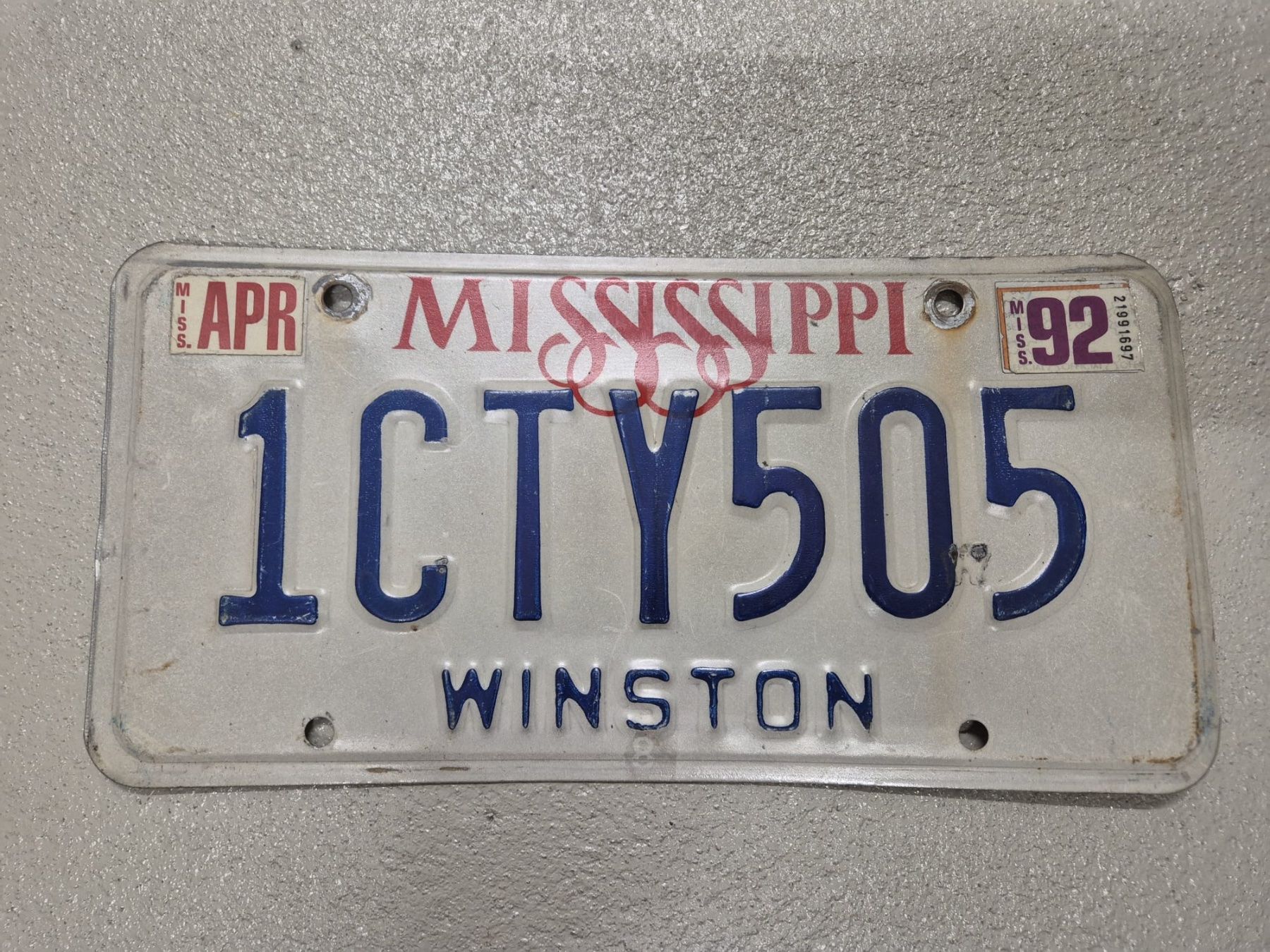 Insegne: US-Kontrollschild Mississippi – Usato da Lachen SZ venduto da myr_qk5y