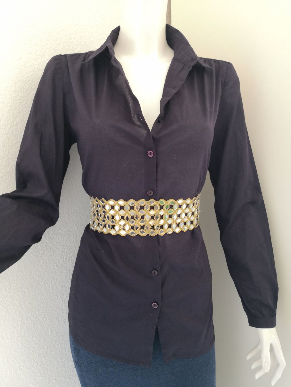 Mango Camicette: 🤩MANGO BAUMWOLL-BLUSE VIOLET MIT NÄHTE – Nuovo (secondo la descrizione) da Olten venduto da Naja-Twins-Twins 3