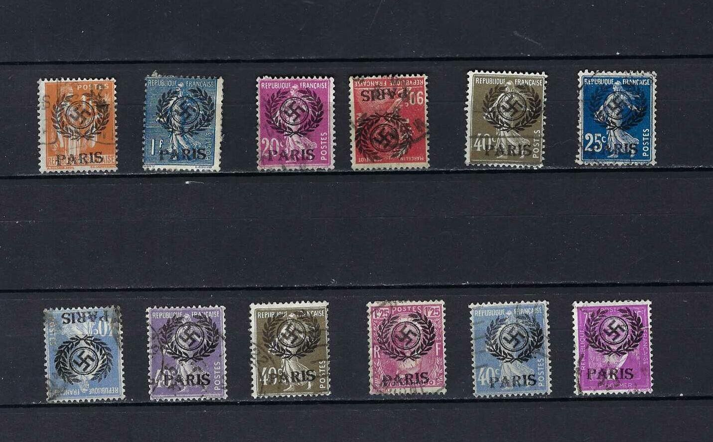 Alle Briefmarken: WKII  Besetzung Frankreich gest. – Gebraucht aus Altstätten SG von Nandodax
