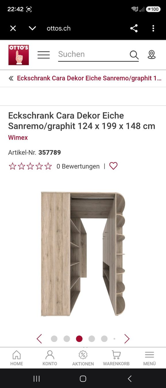 Armadi: begehbarer Eckschrank – Usato da Brüttisellen venduto da Miralaurea 2