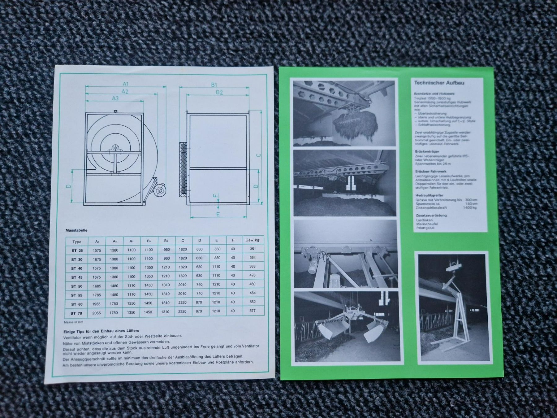 Trattori: Original Prospekt SUMAG Heukran / Stabag Ventilator – Usato da Dürnten venduto da Bachtel84 1