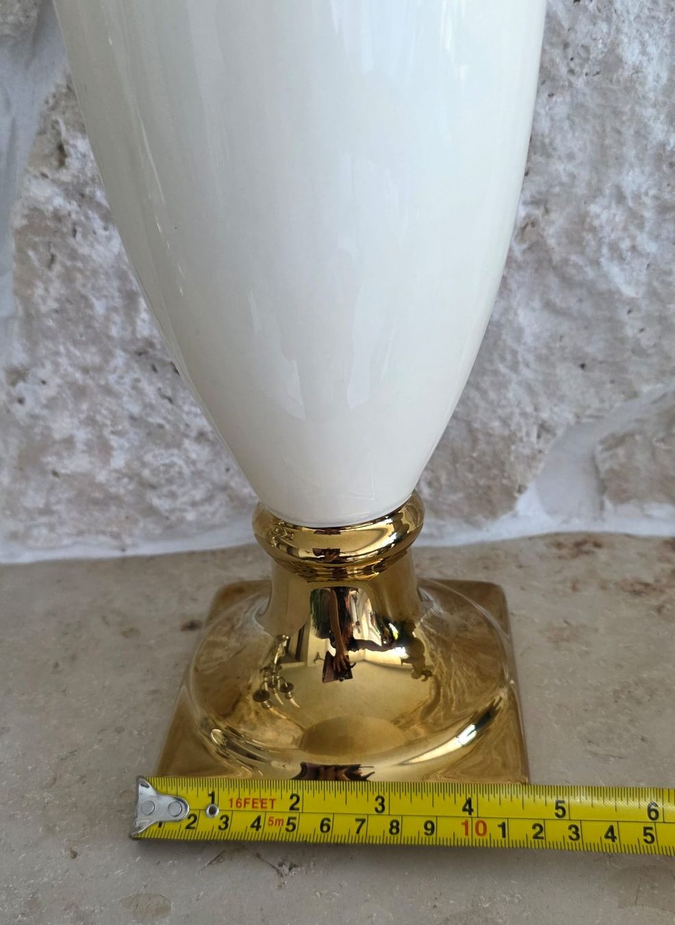 Vasi & Recipienti: Vase weiss Gold Keramik – Nuovo (secondo la descrizione) da Rheinsulz venduto da Dred 3