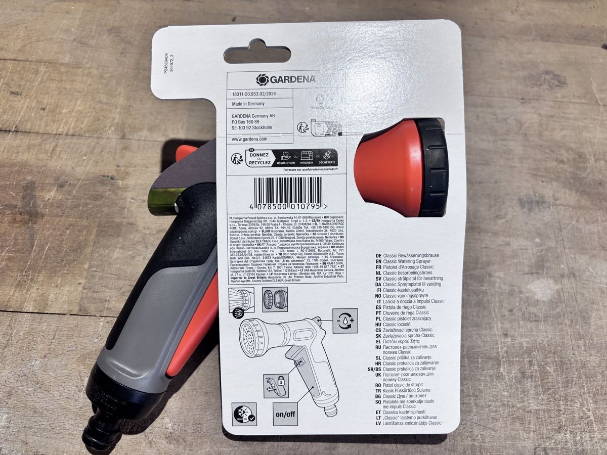 Gardena Tutti gli attrezzi: Gardena Classic Bewässerungsbrause Grau – Nuovo e nell'imballaggio originale da Flums venduto da Sascha121 1