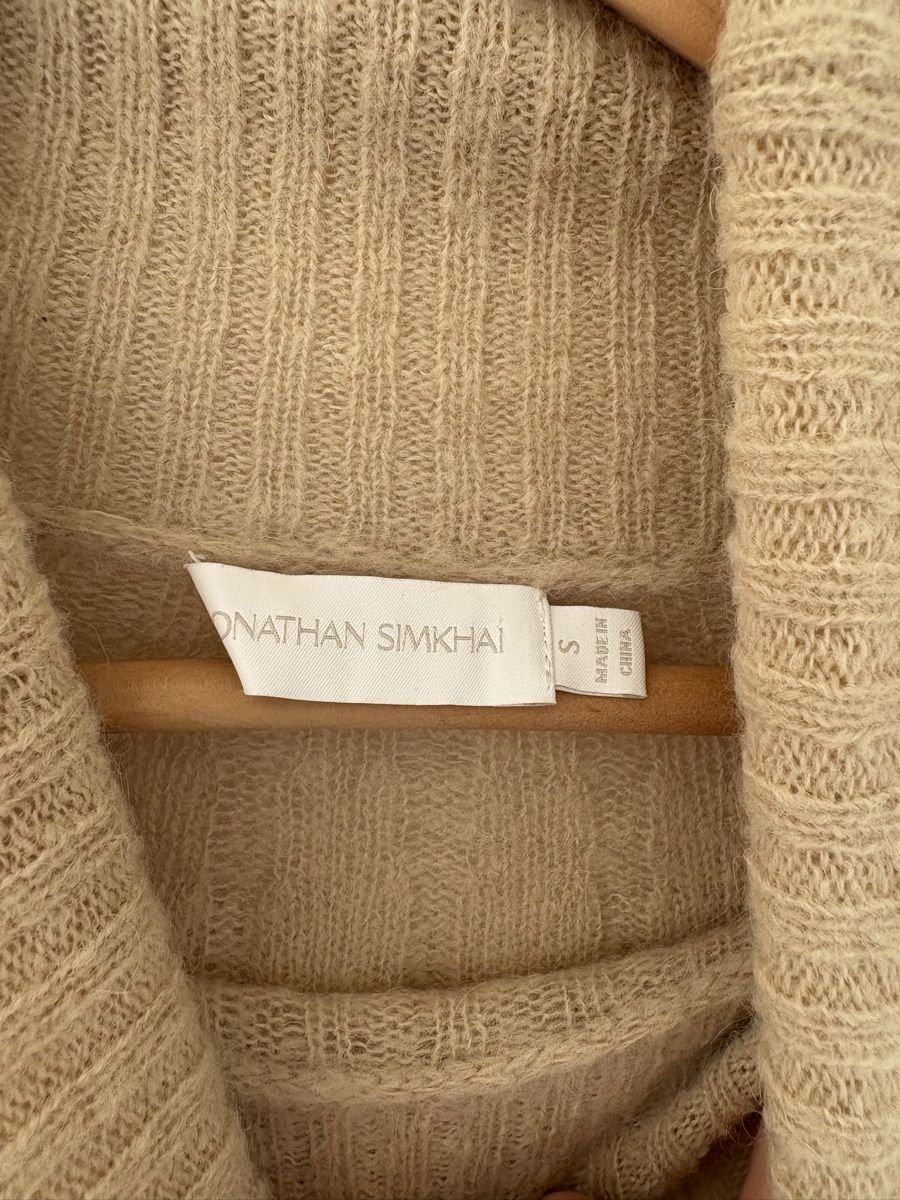 Maglioni & Felpe: Kaschmir Kurz-Pullover Jonathan Simkhai Gr. S beige – Usato da Zollikon venduto da Tmango 1
