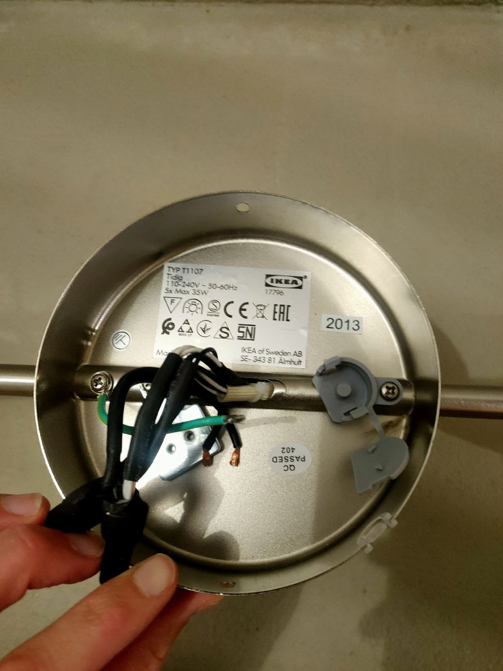 Ikea Lampadari & plafoniere: Deckenleuchte IKEA Tidig 5 Strahler silber – Usato da Unterägeri venduto da PaF_592 2