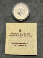 500 Lire 1990 Italien Silber – Familie – IPZS Etui