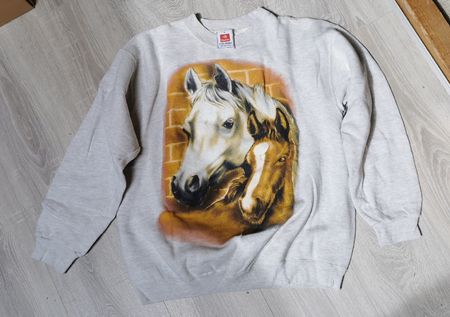 Pullover mit Pferdeaufdruck