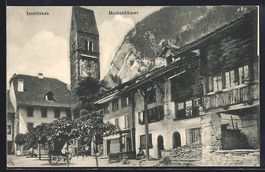 Interlaken, Heidenhäuser und Uhrenturm,