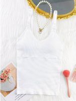 NEUES Still-Top mit Brust Pads uni weiss Gr. S - 226340