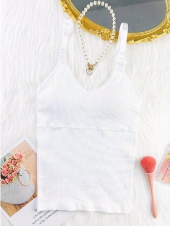 NEUES Still-Top mit Brust Pads uni weiss Gr. S - 226340