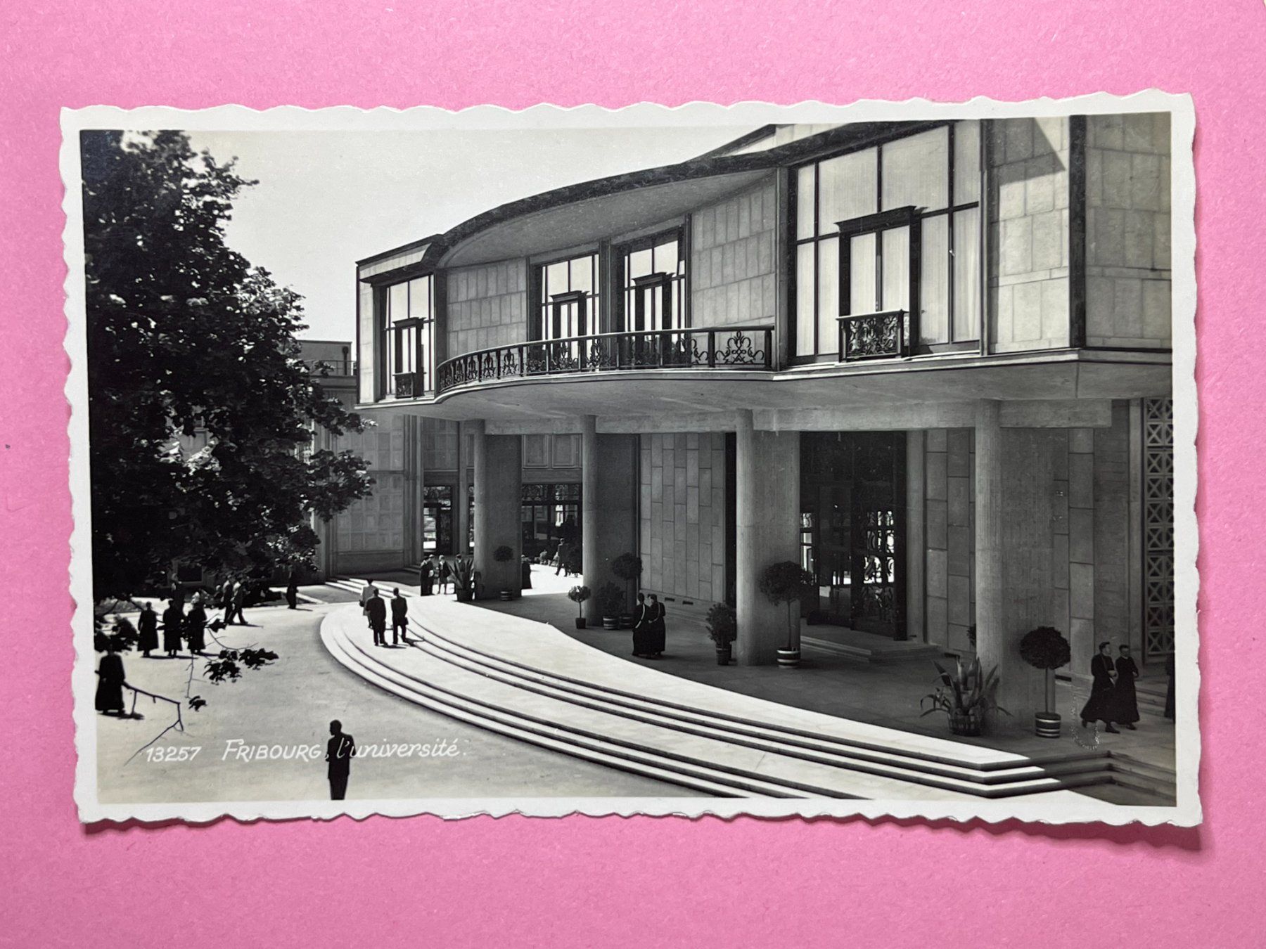 Cartoline postali: Fribourg - Université – Usato da Steg VS venduto da danwer74
