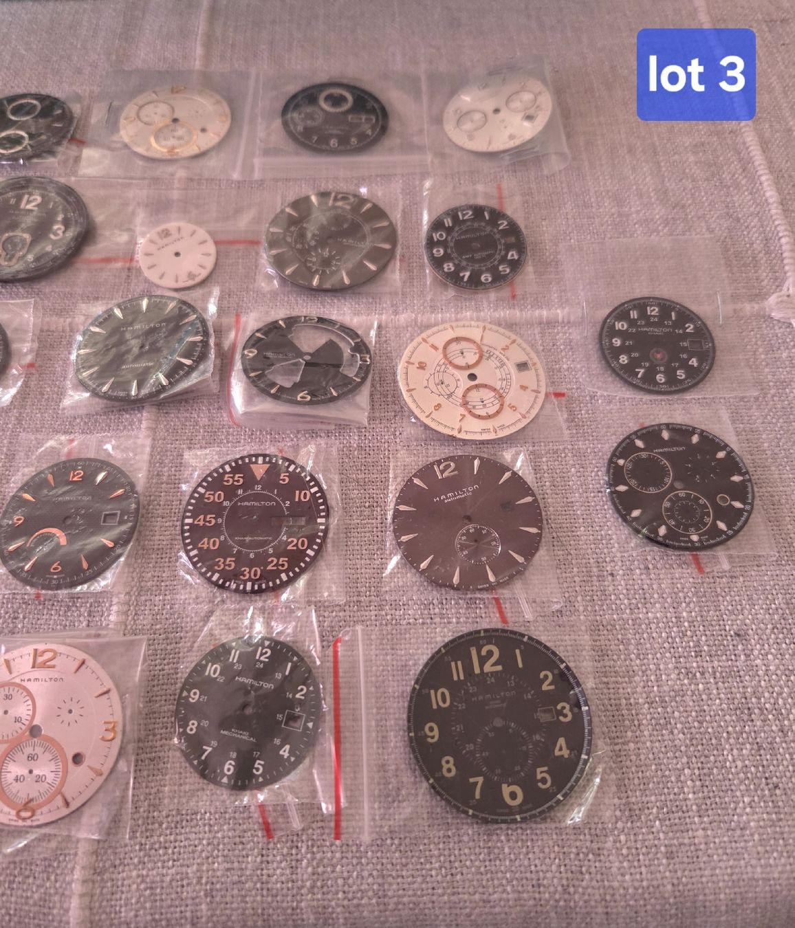 Hamilton Orologi: lot de cadrans Hamilton ( 37 pcs) – Usato da la Chaux-de-Fonds venduto da Firenze6 3