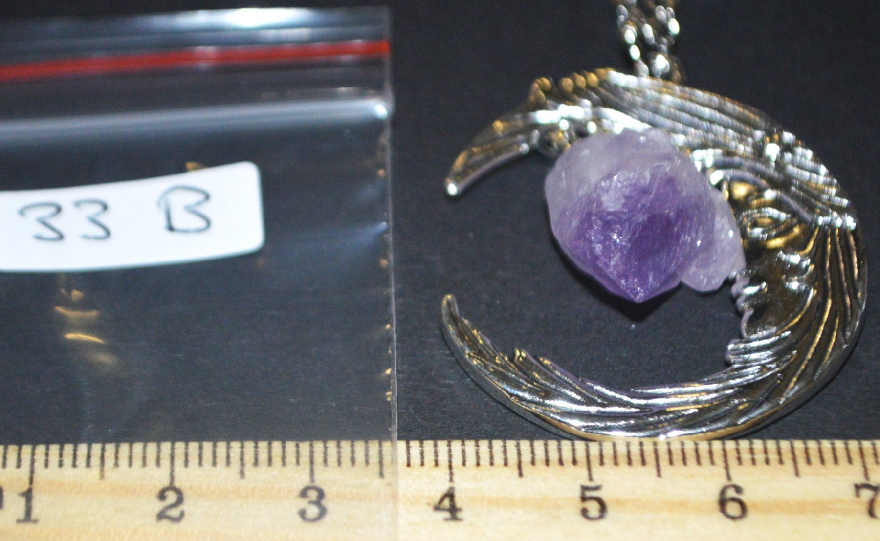Ketten: Halskette 33B – Mond mit Amethyst – Neu und originalverpackt aus Goldiwil (Thun) von han_v5b7 2