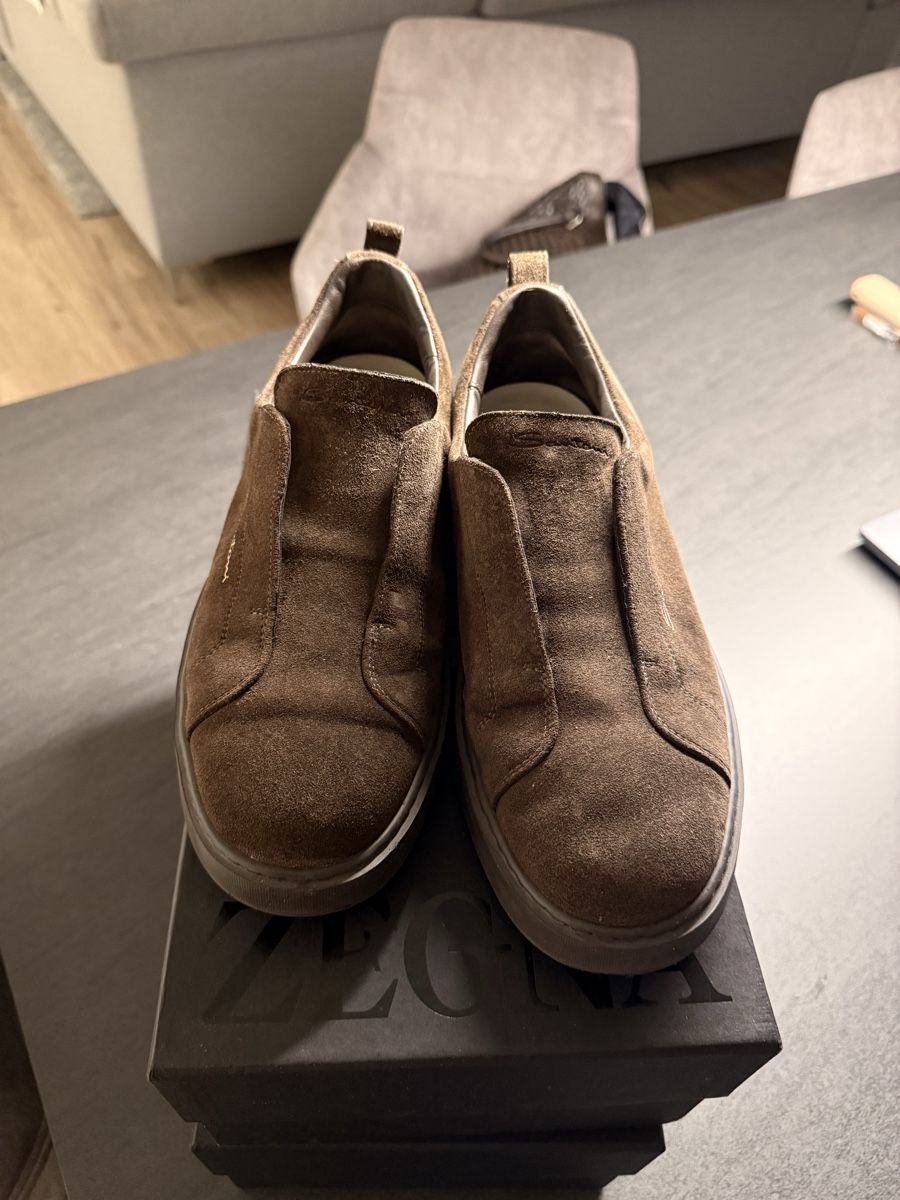 Santoni Scarpe da uomo: Santoni Wildleder braun Grösse 41 – Usato da Hausen AG venduto da marsonadel 1