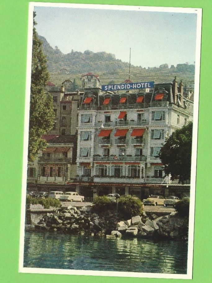 Cartoline postali: Splendid-Hotel - Montreux – Usato da Zürich venduto da t24_de