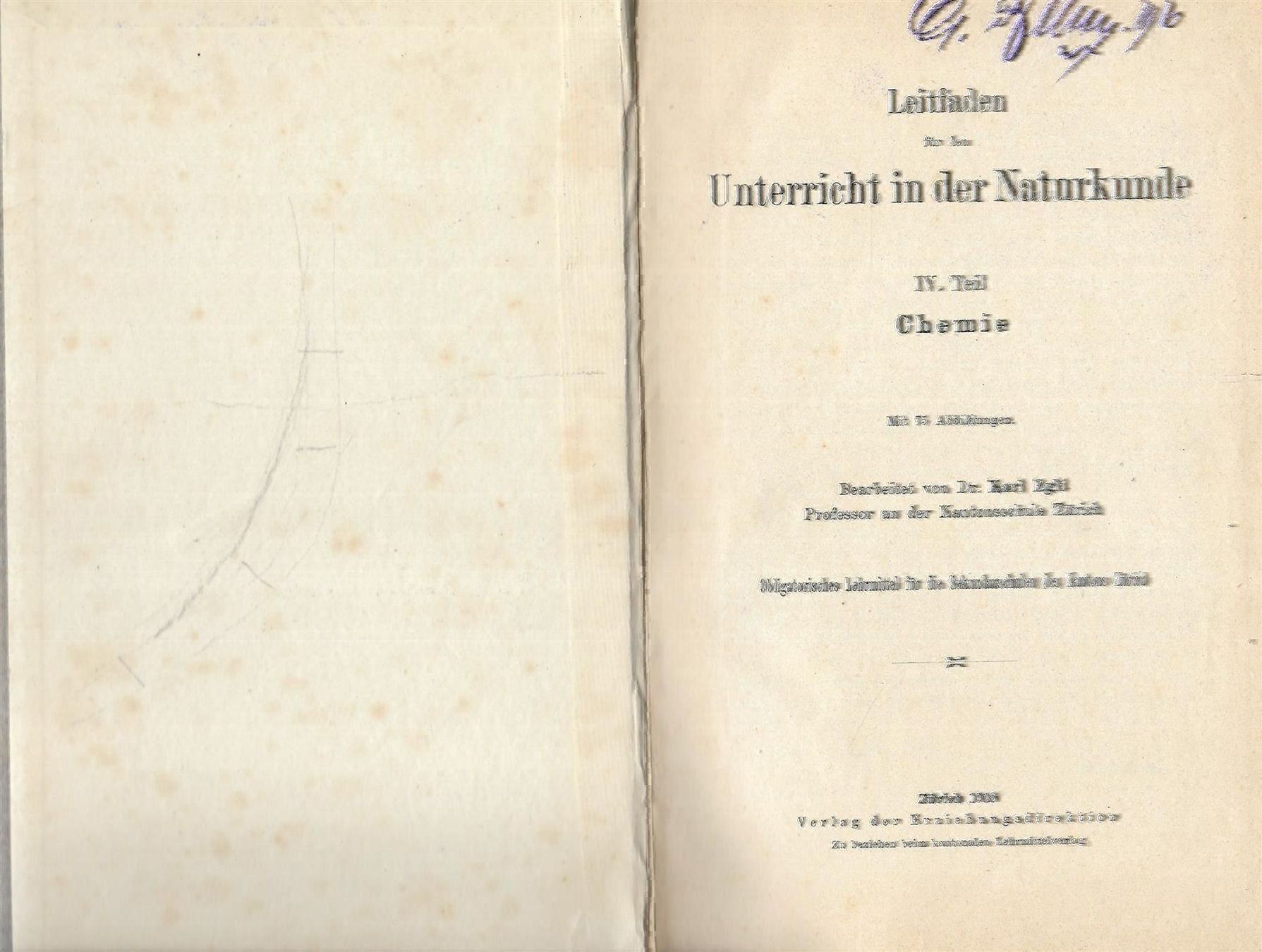 Libri: Zürcher Schulbuch 1918 – Usato da Bern venduto da Grindelwaldaus