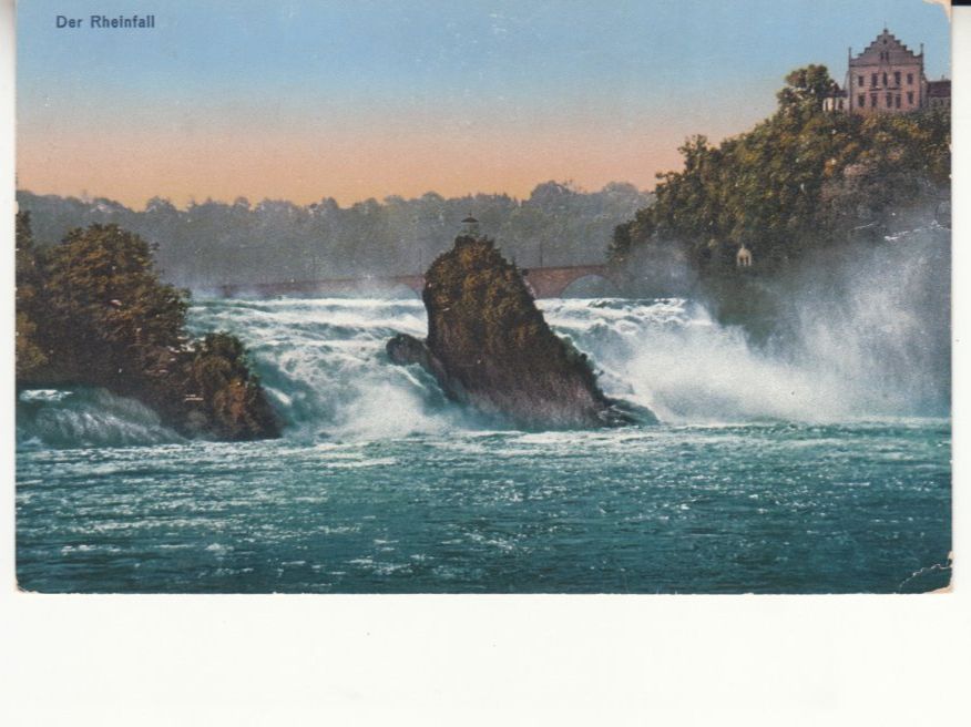 Cartoline postali: Rheinfall 1930 – Usato da Bürglen TG venduto da StampGraf