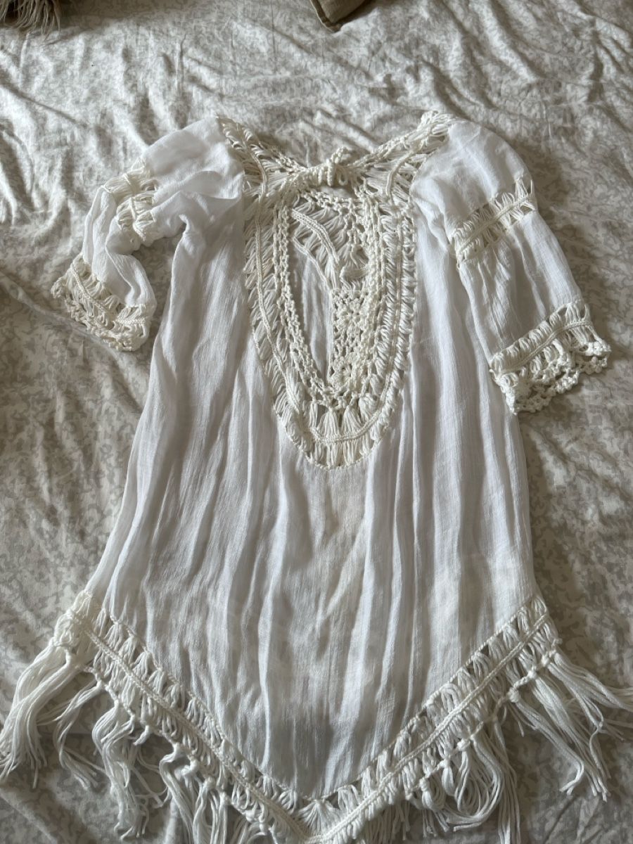 Tuniken: Tunique de plage blanche en crochet – Gebraucht aus Genève von rit_2t6l 1