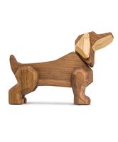 Dackel Holzfigur Magnetisch - NEU - Originalpreis 75,-