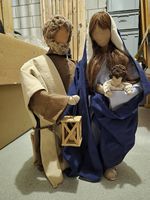 Schwarzenberger Krippenfiguren, Josef+Maria mit Baby