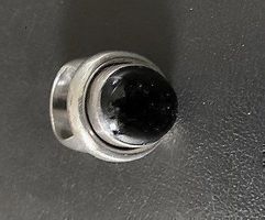 Bague argent avec onyx (T.53)