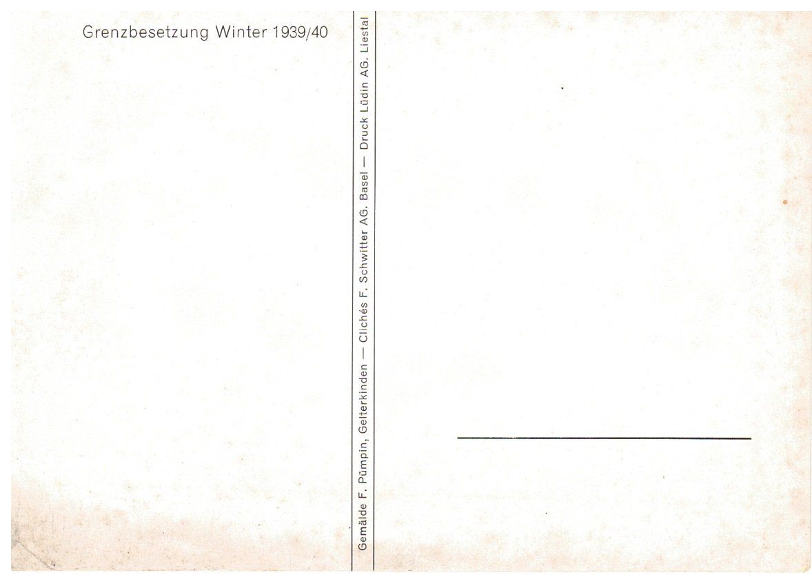 Cartoline postali: Armee Postkarte Grenzbesetzung 1939/40 – Usato da Sugiez venduto da brockicenter 1