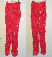 NEU Rote Lackhose Leggings mit Hohem Bund in Gr. 2XL