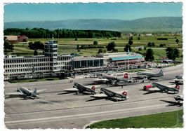 Flughof Zürich-Kloten, gelaufen 1956