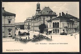 Winterthur, Hauptpost und Bahnhofsplatz