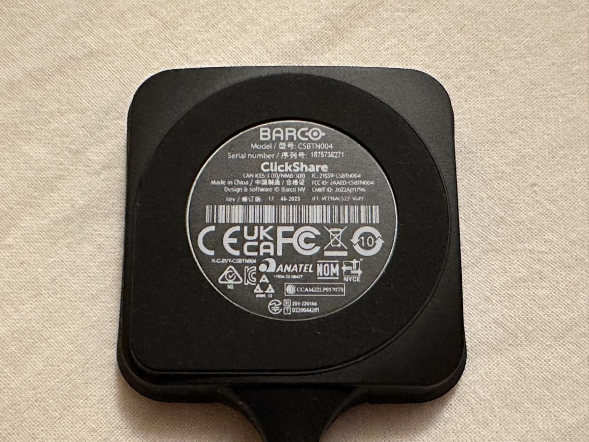 Hub & Switch: Barco ClickShare Button, fast wie neu – Usato da Othmarsingen venduto da MyKauf 2