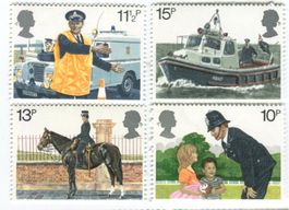 Briefmarken "Polizei". England